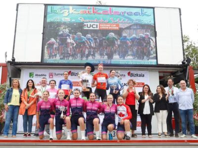 Movistar Team taldeko txirrindulari britainiarrak irabazi du Junior Nazioen Kopako proba, Célia Gery frantziarra eta Paula Ostiz nafarra gaindituta.