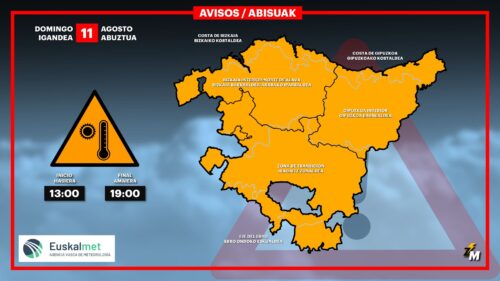 Abisuak tenperatura altuengatik igande honetarako