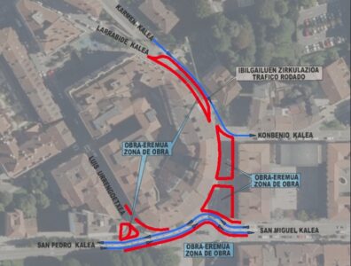 Horrela geratuko da astelehenetik aurrera trafikoa